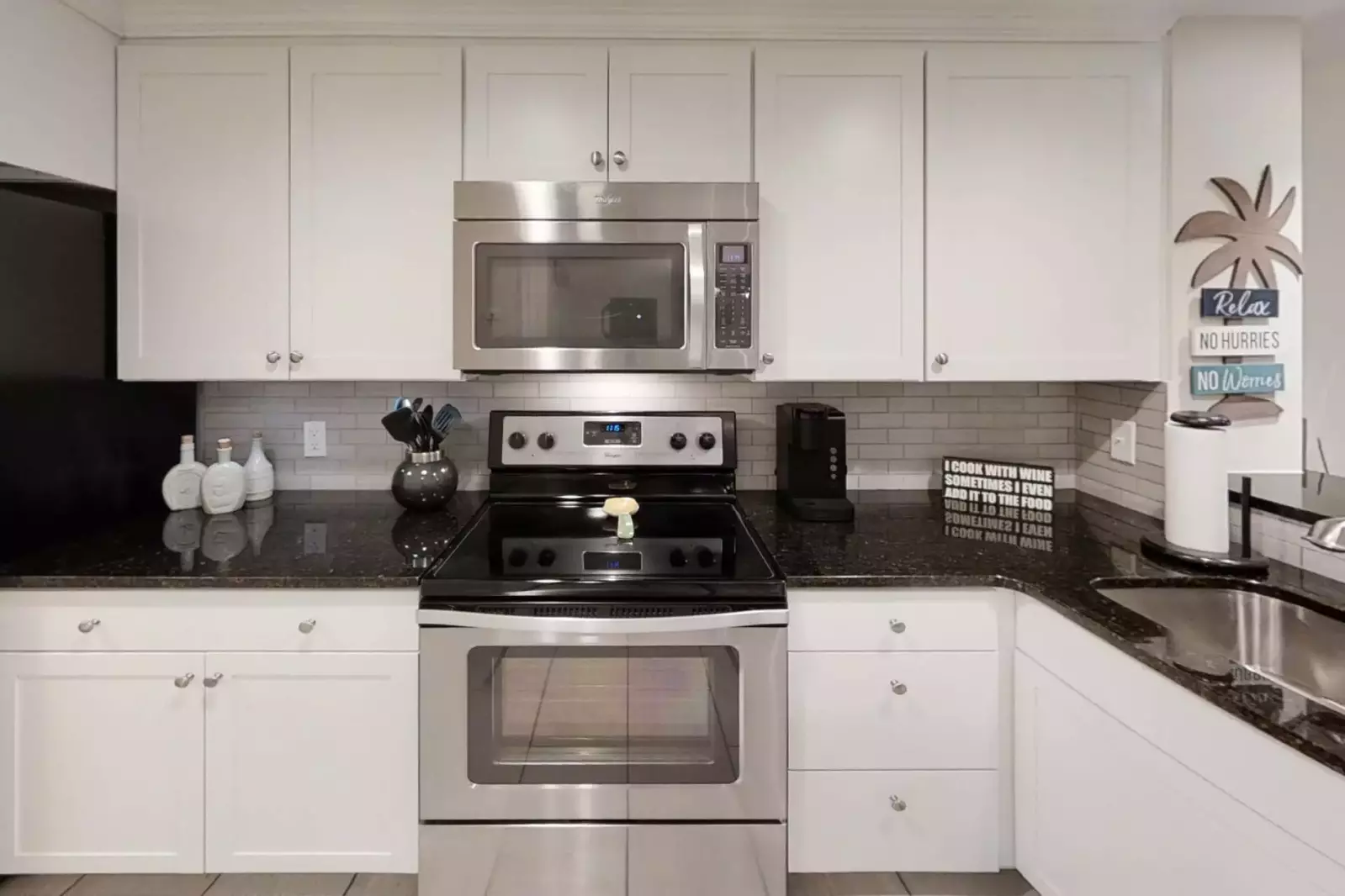 Clean and bright kitchen