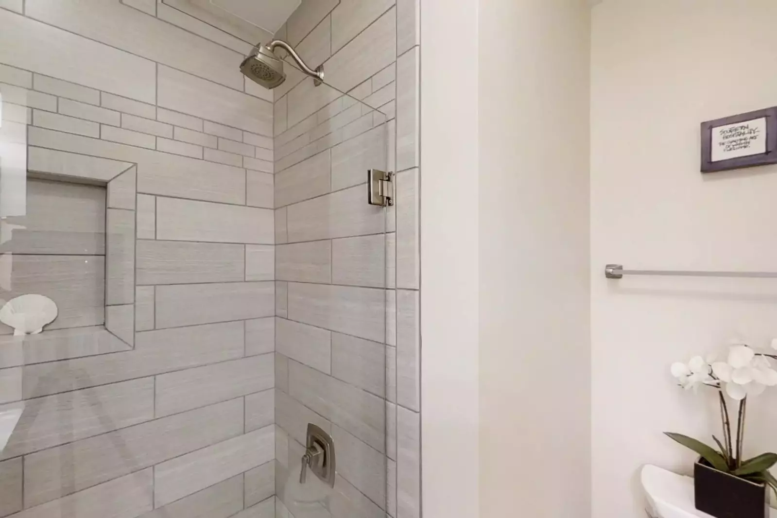 Master bath walk-in shower