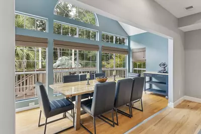 The dining room with great views!