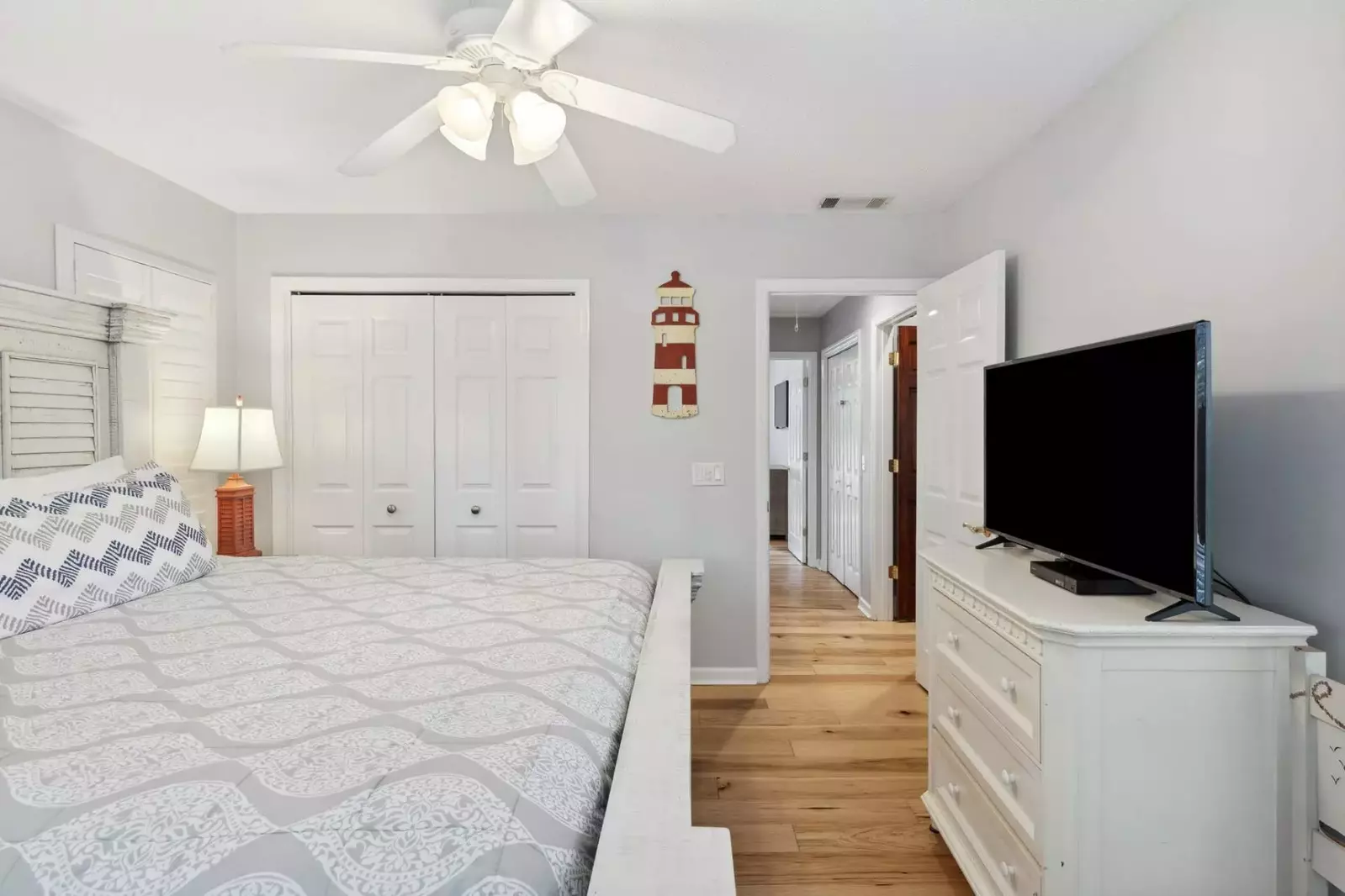 Door leading to bedroom hallway