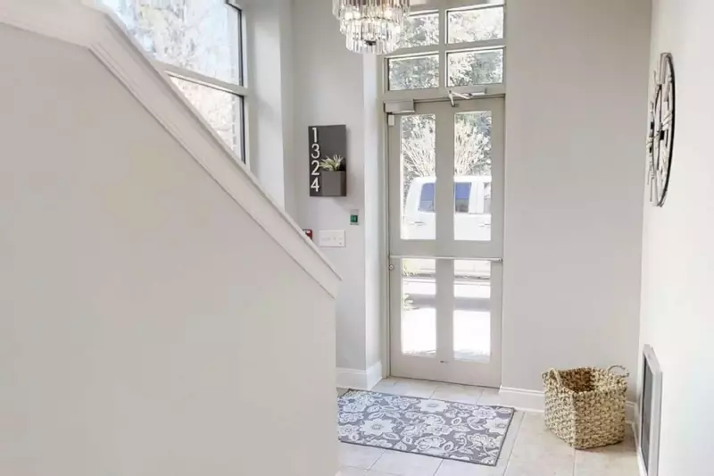 First level interior hallway