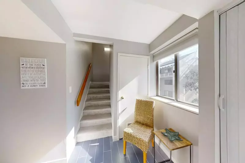 Stairs leading to the 2nd level
