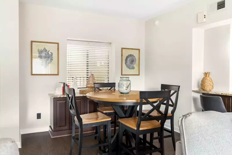 High top table seating for four