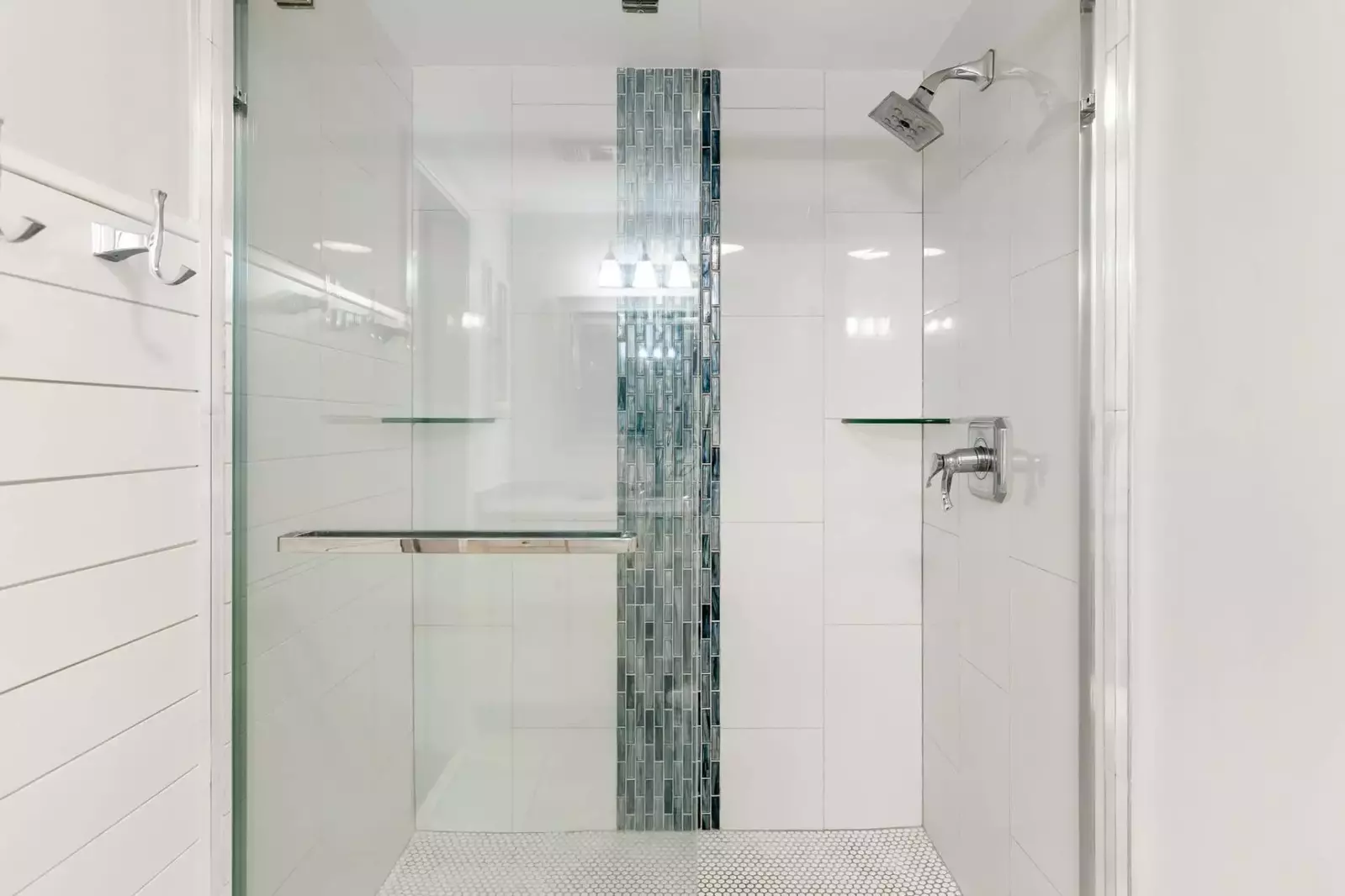 Updated walk-in shower
