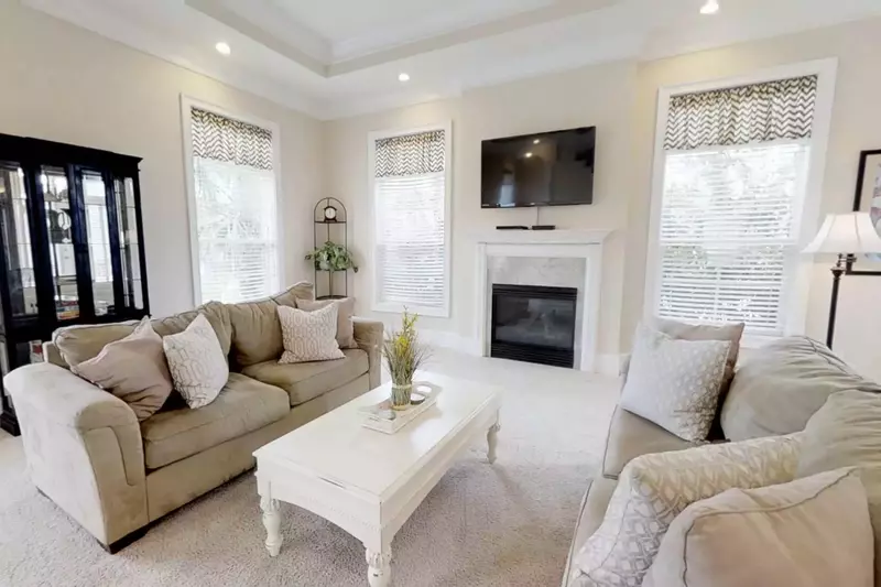 The second level living area