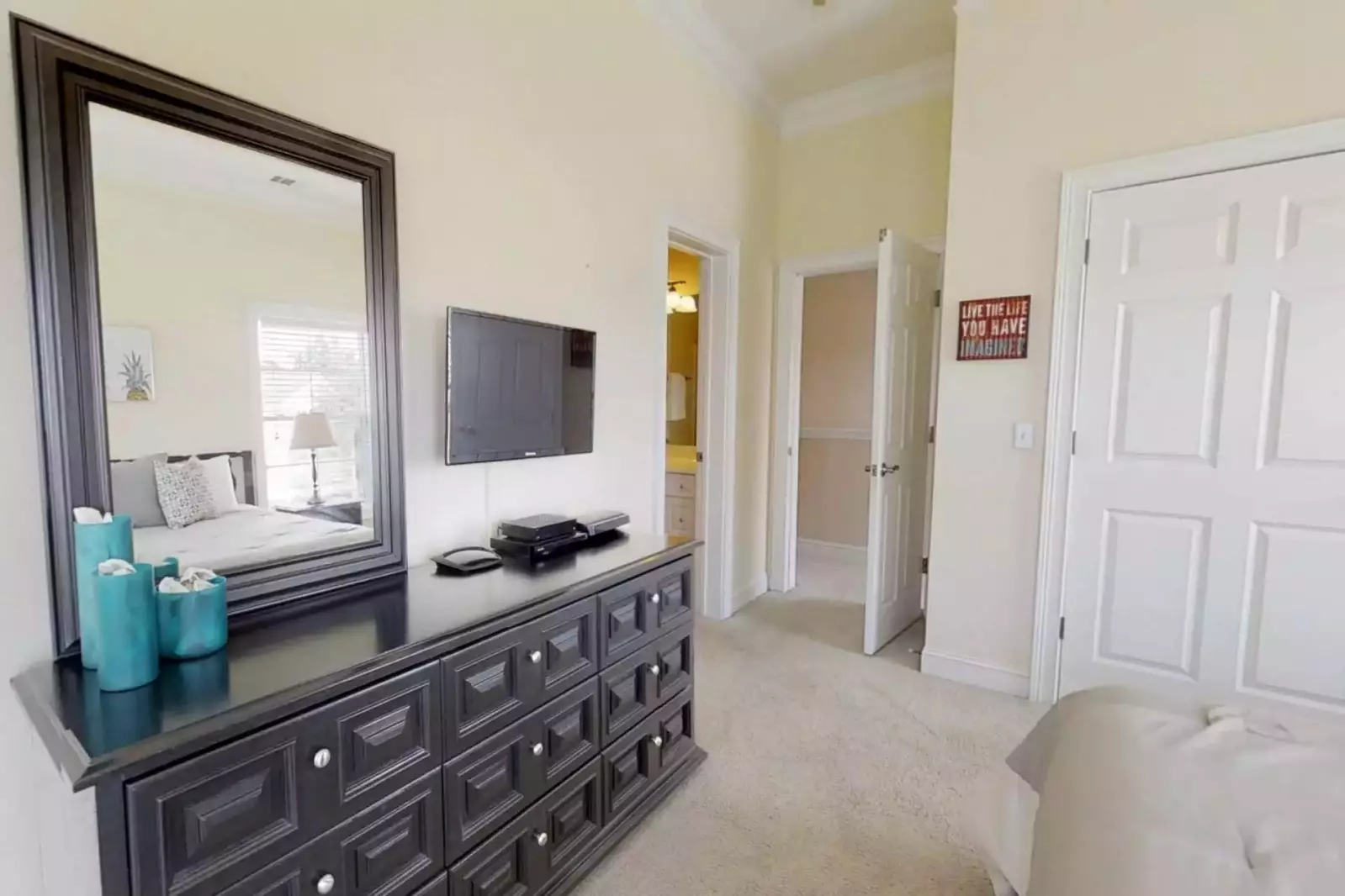 Every bedroom in the house has a flat screen TV for your enjoyment