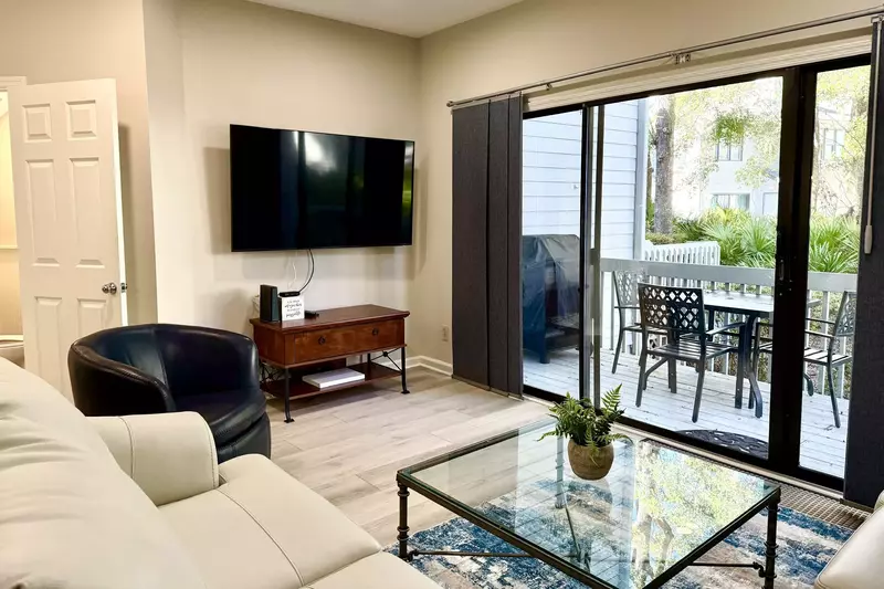 Door leading out to the private deck