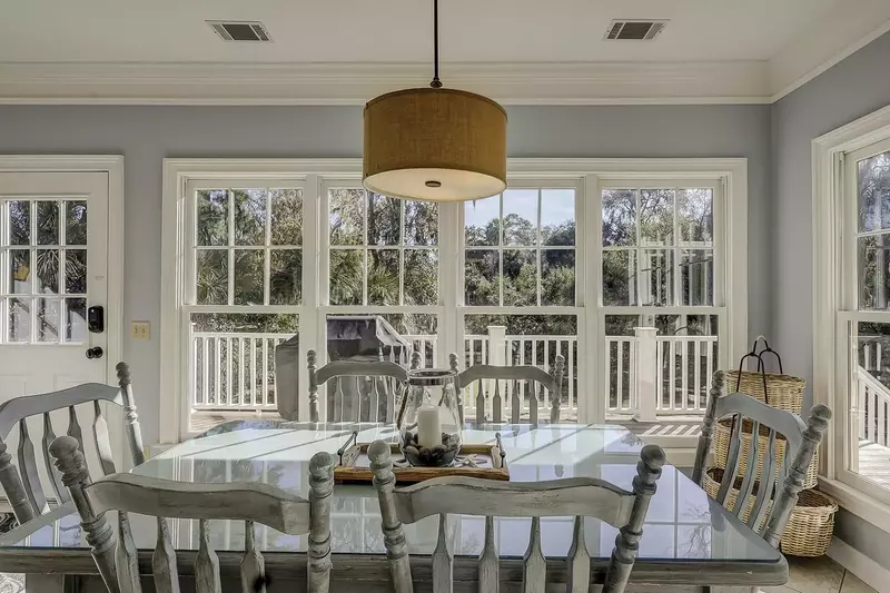 Beautiful windows overlooking the back yard