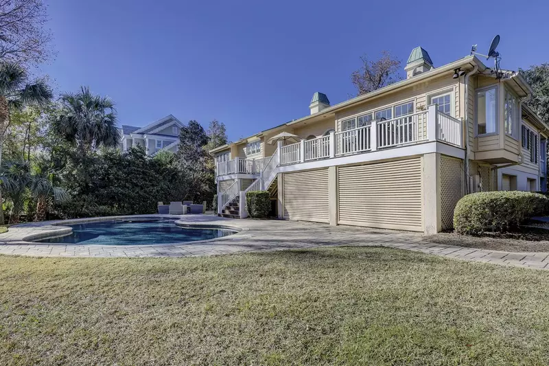 The back view of the house