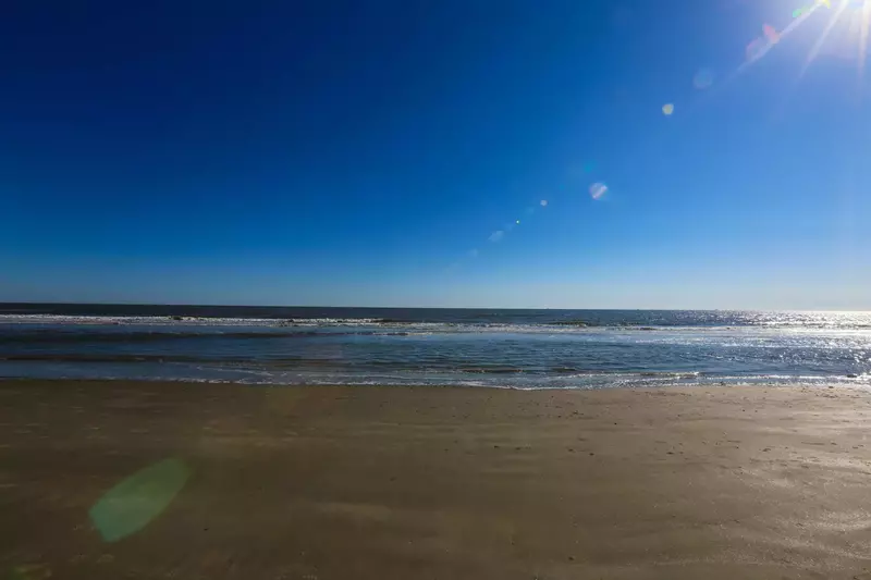 The walk to the beach is easy breezy!