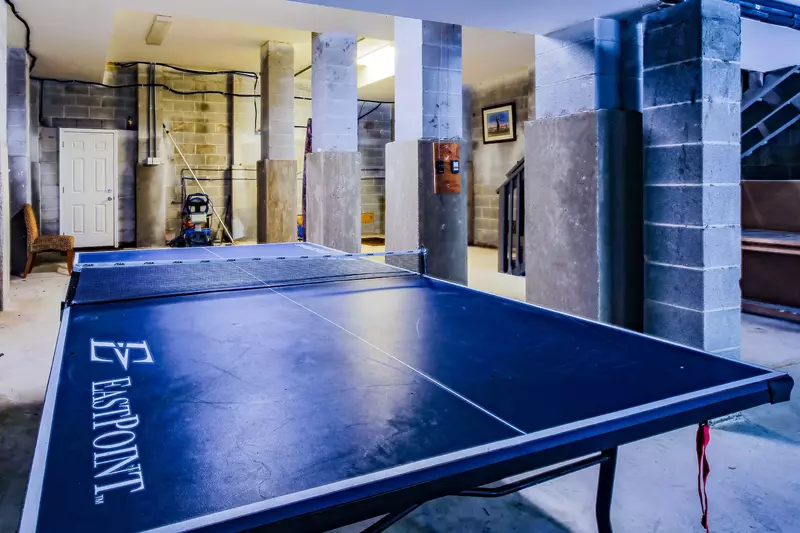 Your kids will love the ping pong table in the garage.
