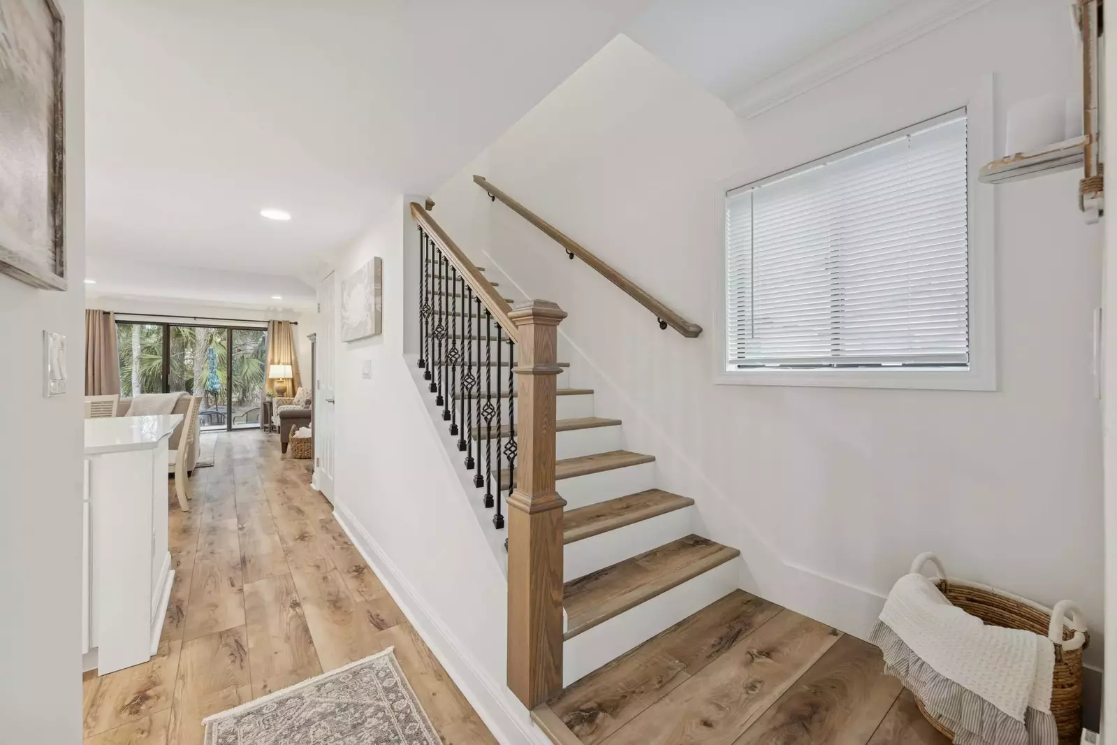 Stairs leading to second level