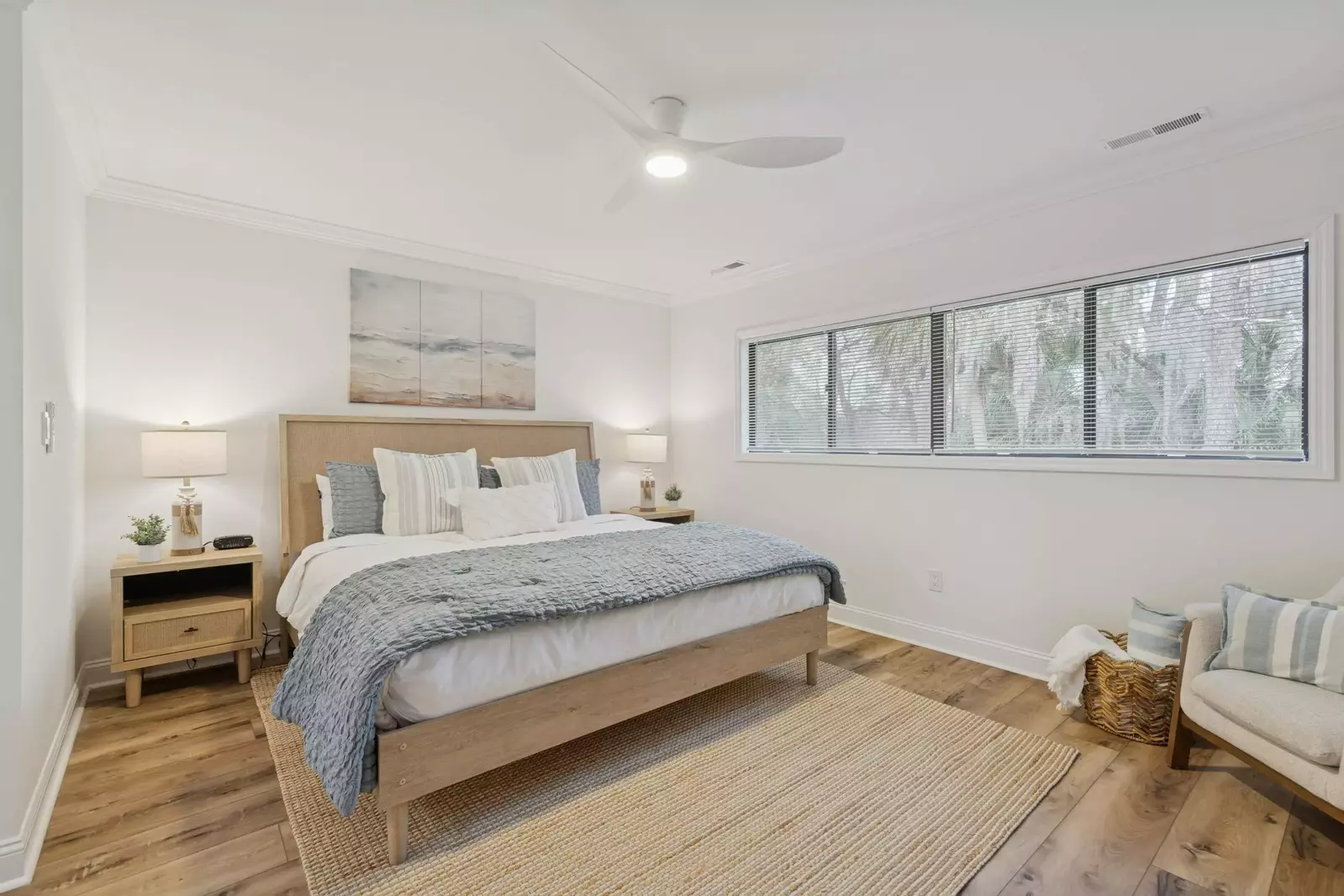 Primary Suite with ceiling fan