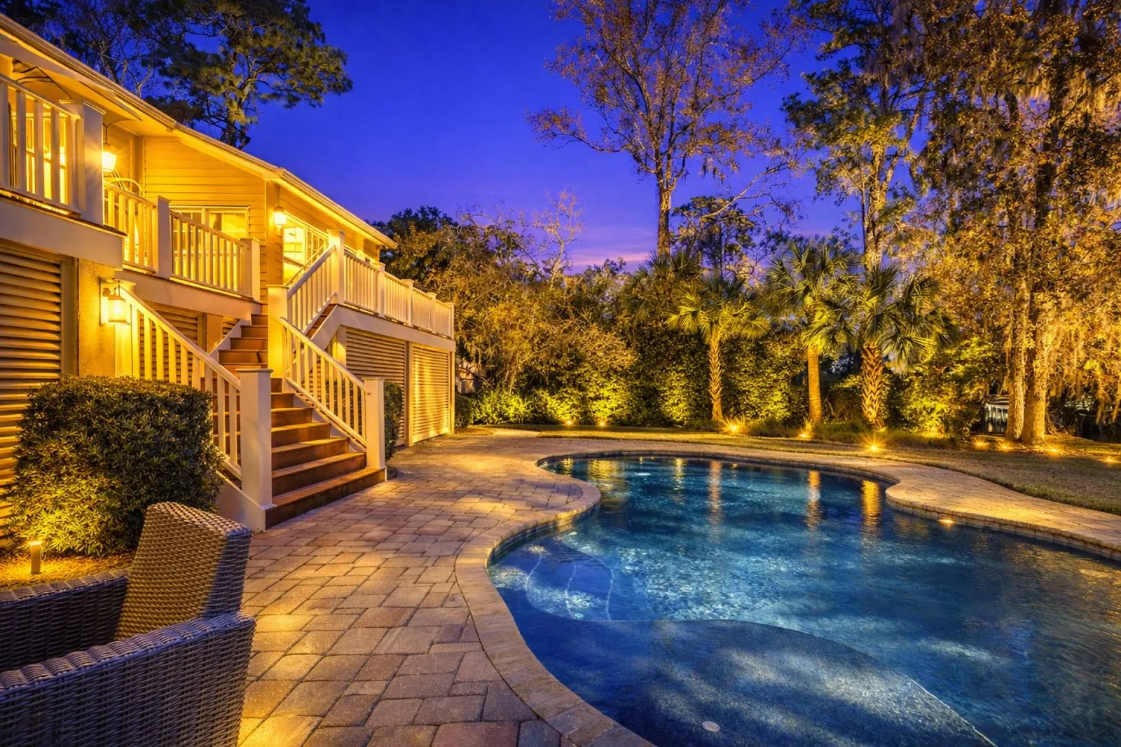 Evenings at the pool