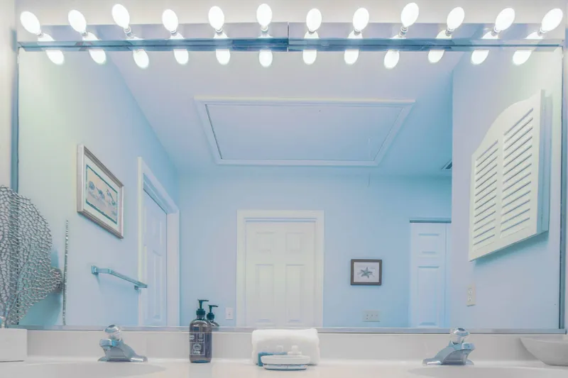 There's plenty of room to store your toiletries and personal belongings.