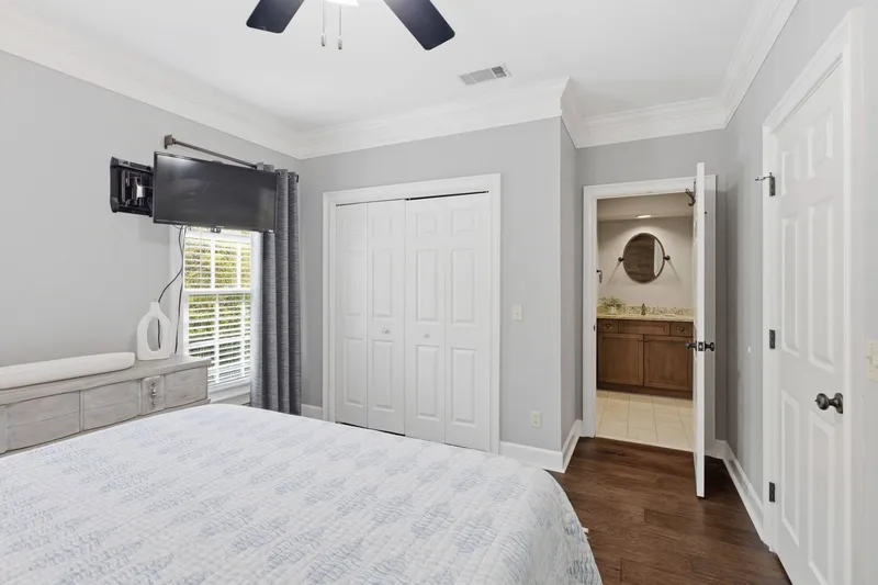 Bedroom #2 with entrance into Jack & Jill Bathroom