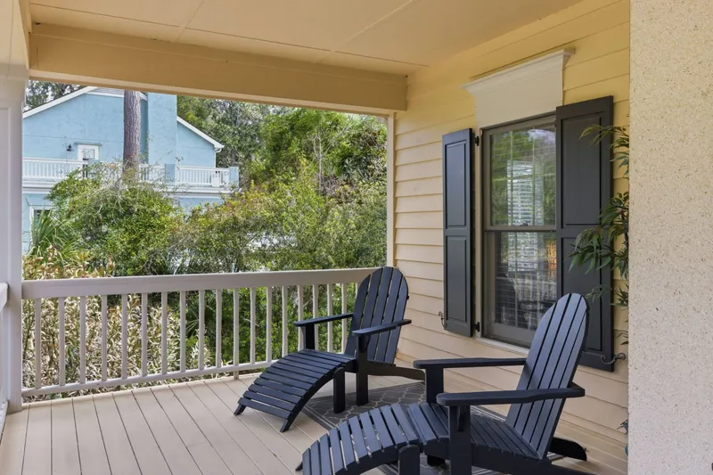 Sit back and enjoy the sounds of the Lowcountry on the front deck