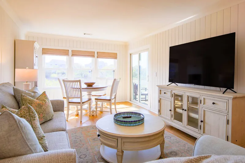 Bay Pointe Sanctuary receives wonderful natural light from the windows along the marsh.