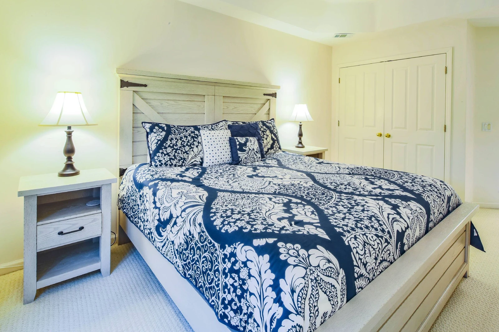 Each of the beds will be made in advance of your arrival with freshly laundered sheets.