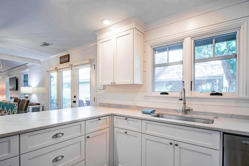 There's plenty of room in the spacious kitchen for you and your family to prepare their meals.