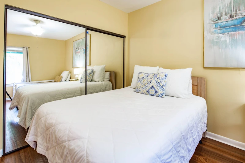 Each of the beds will be made in advance of your arrival with freshly laundered sheets.