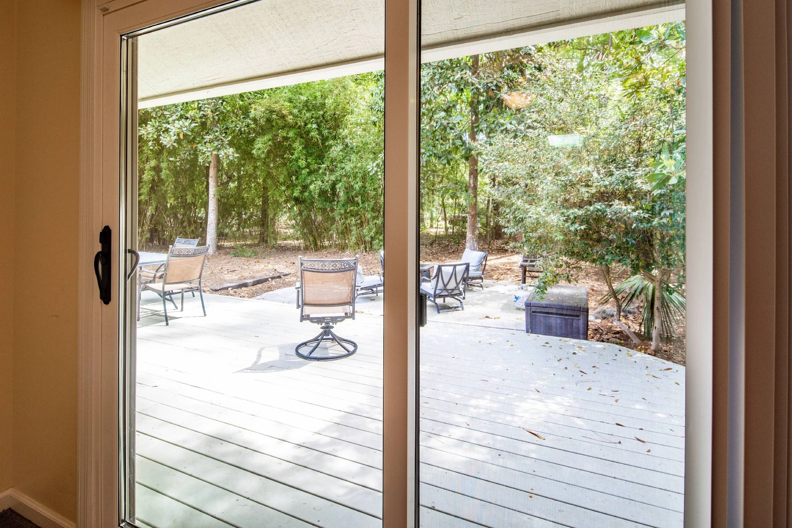 Step out onto the back deck to enjoy the peace & quiet of a Hilton Head evening or your morning coffee.