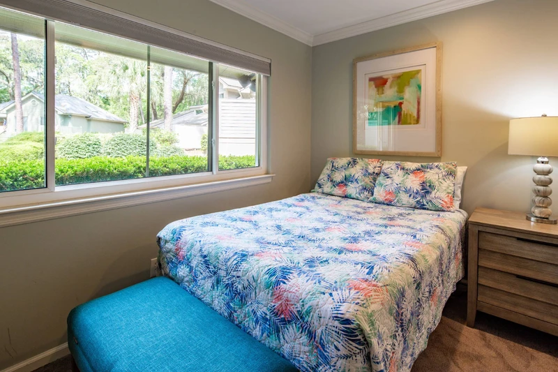 The full suite looks out onto the front side of the home.