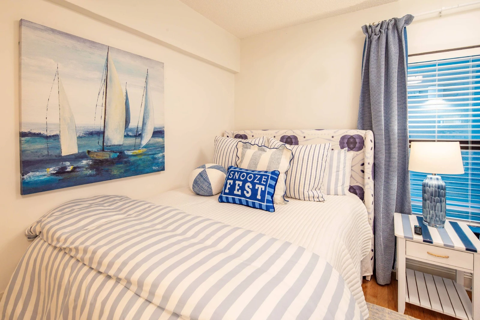 Each of the beds will be made in advance of your arrival with freshly laundered sheets.