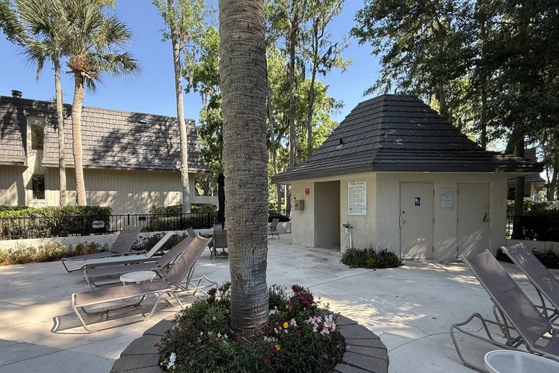 Restrooms at the Pool