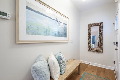 When you enter the front door, you will find this entryway.