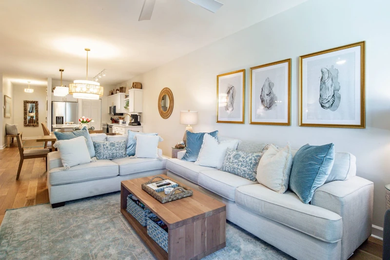 There is a queen sleeper sofa in the living room availale for your use.