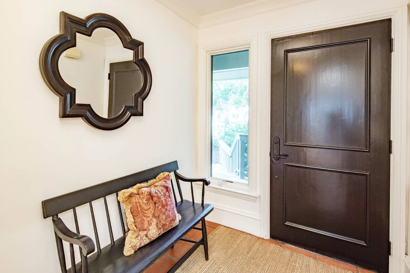 When you enter the front door, you will find this welcoming foyer.