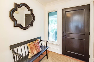When you enter the front door, you will find this welcoming foyer.