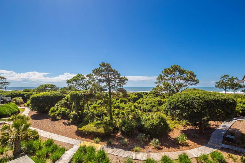 You can feel the ocean breezes and smell the wonderful sea air from the private balcony in the primary suite.